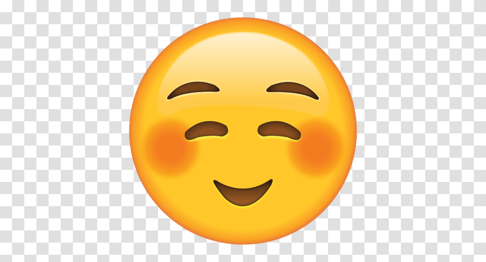Download Shyly Smiling Face Emoji Emoji Island, Food, Plant, Mask, Fruit Transparent Png