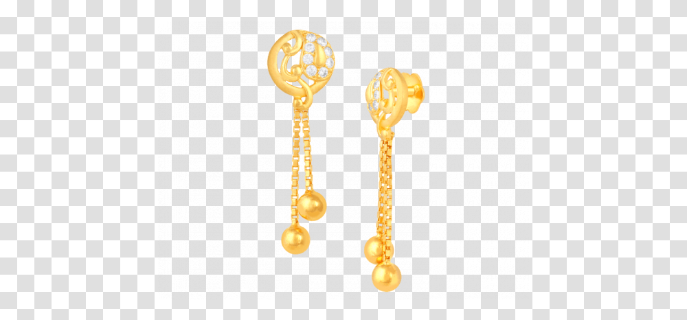 Download Signet Gold Earring Latest Long Gold Earrings Long Gold Earrings Designs, Rattle, Cutlery, Spoon Transparent Png