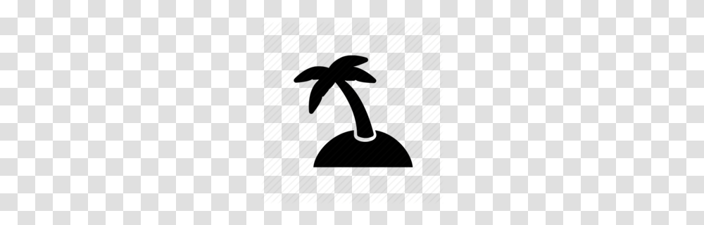 Download Silhouette Clipart Palm Trees Logo Coconut Font, Tool, Stencil Transparent Png