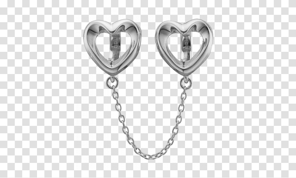 Download Silver Heart Safety Chain Christina Jewelry Rose Gold Link Chain, Accessories, Accessory, Bracelet Transparent Png