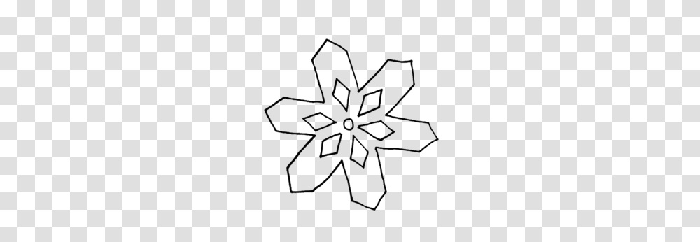 Download Simple Snowflake Coloring Sheet Clipart Coloring Book, Bow Transparent Png
