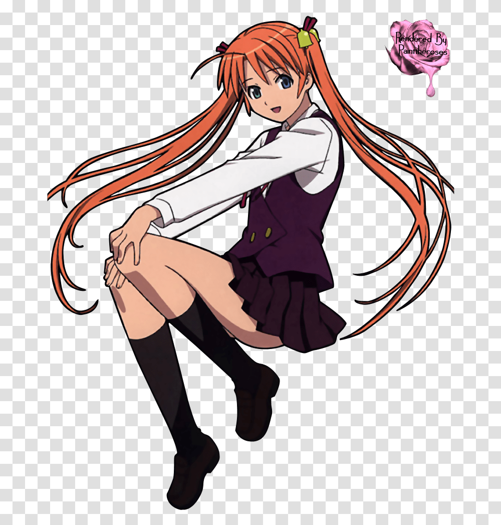 Download Sitting In Mid Air Photo Asuna Sitting In Air Anime Girl Sitting Down, Manga, Comics, Book, Person Transparent Png