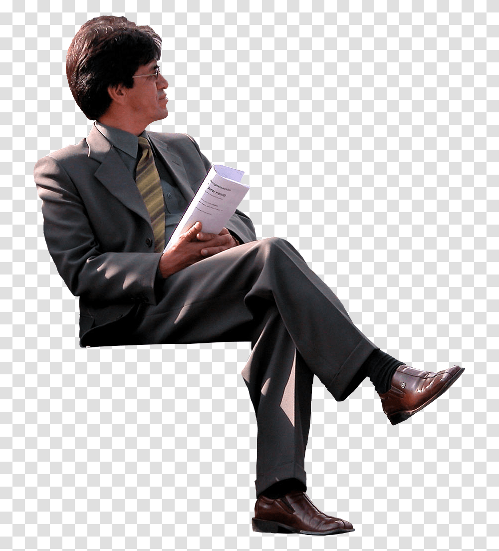 Download Sitting Man Photos Sitting On Park Bench, Person, Shoe, Footwear Transparent Png