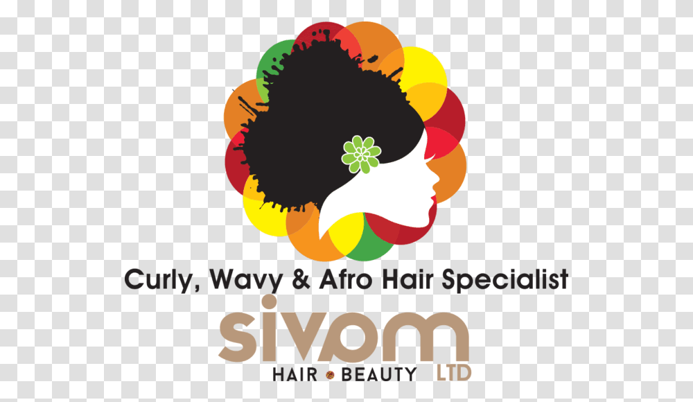 Download Sivam Hair Logo Logo Beauty Salon Afro Full Afro Logo, Advertisement, Poster, Flyer, Paper Transparent Png