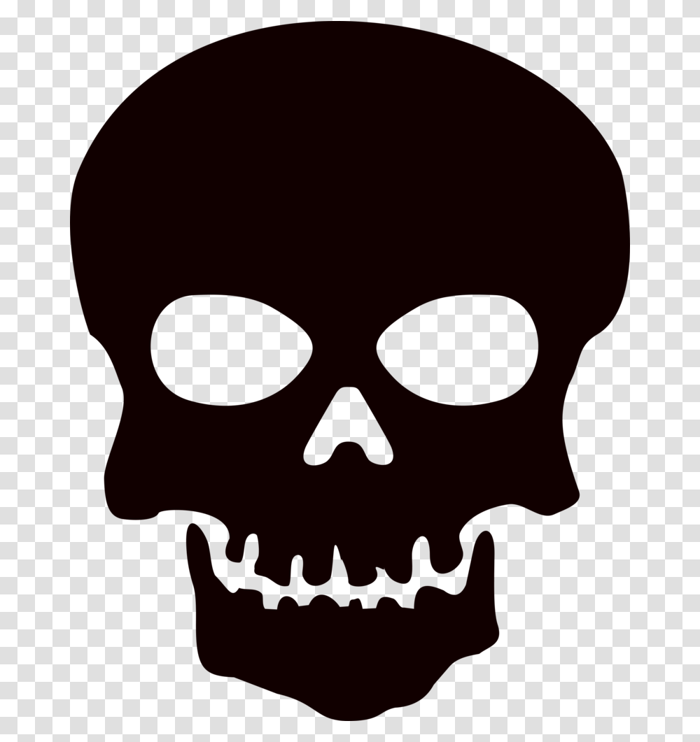 Download Skeleton Head Im Skull Silhouette, Alien, Mask, Hair Transparent Png