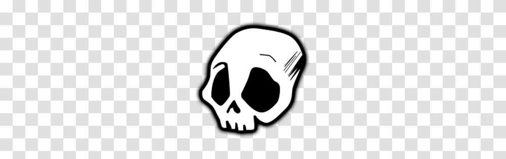 Download Skull Icon, Stencil Transparent Png
