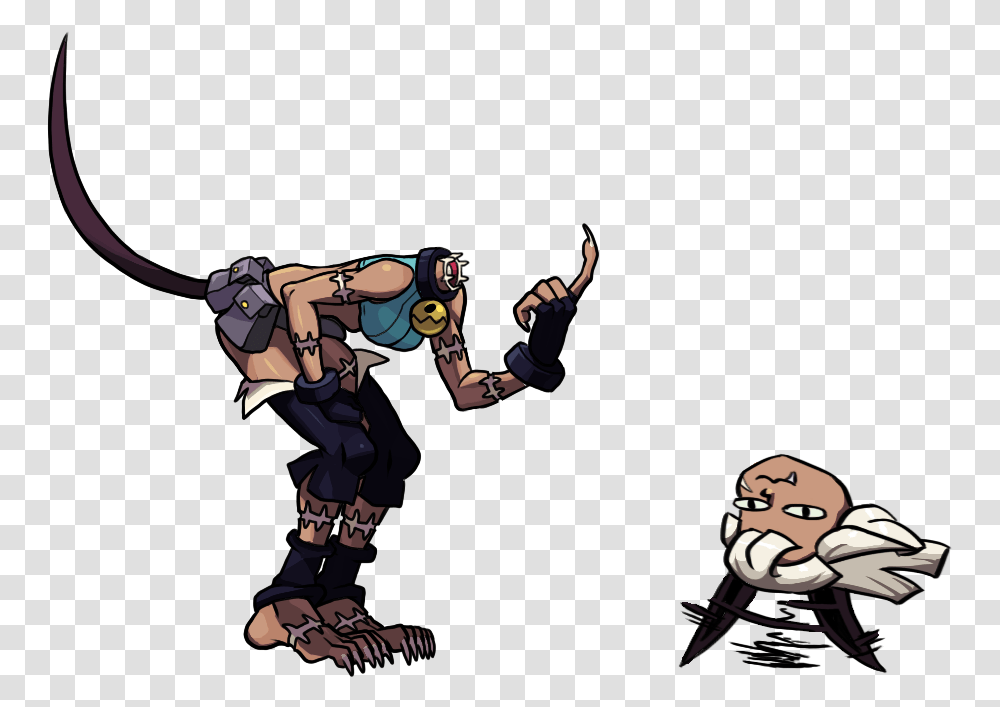 Download Skullgirls Ms Fortune Animations Skull Girls Miss Fortune, Person, Hand, Clothing, People Transparent Png