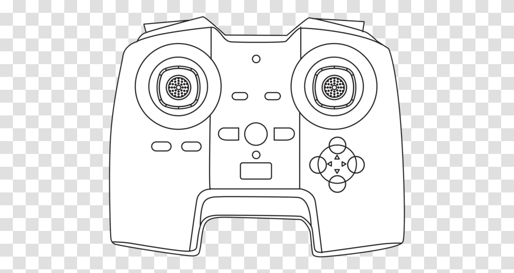 Download Sky Force Controller Propel Vector Black And White Circle, Cooktop, Indoors, Electronics Transparent Png