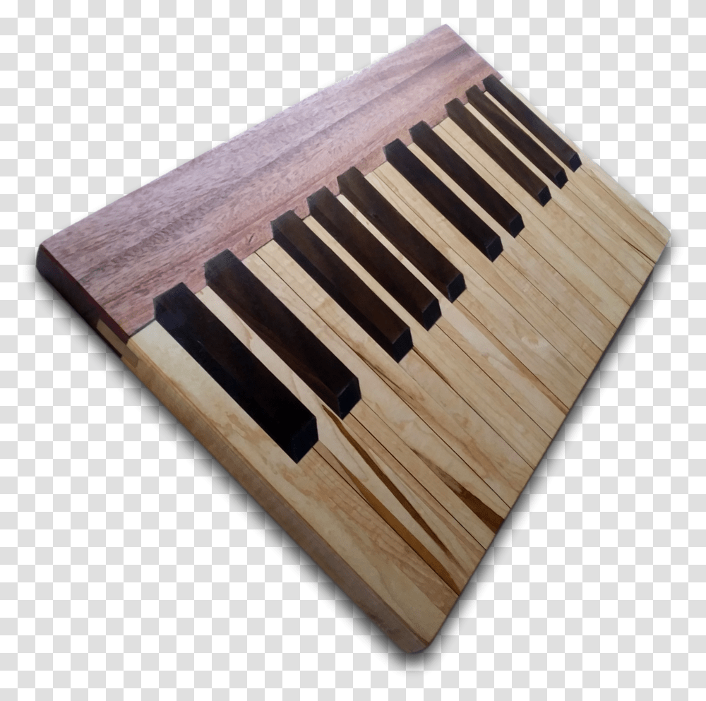 Download Slab Cutting Board Wood Musical Keyboard Transparent Png