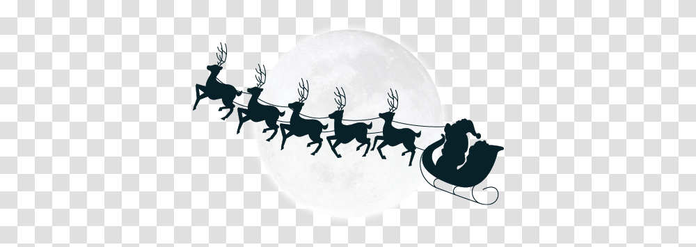 Download Sleigh Silhouette Santa Head Letters Lilo And Stitch Christmas, Outdoors, Horse, Leisure Activities, Volleyball Transparent Png