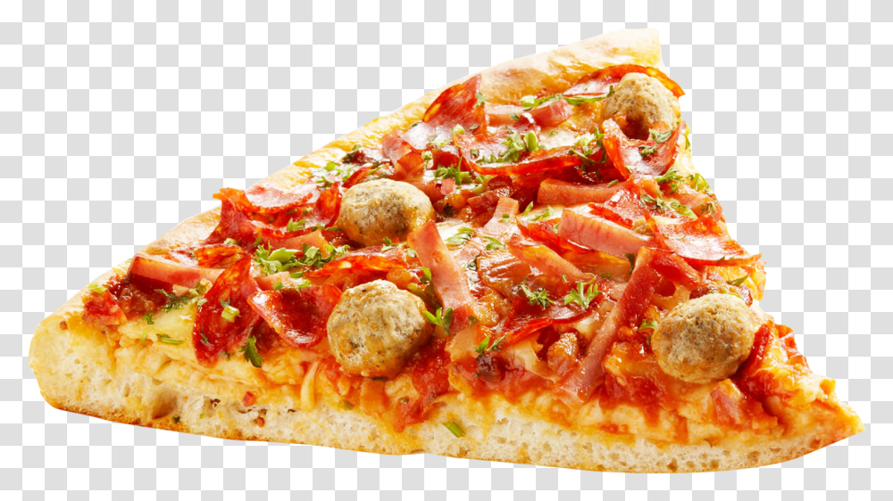 Download Slice Milberefinedtravelerco Pizza Slice Pic, Food, Meatball, Sliced Transparent Png