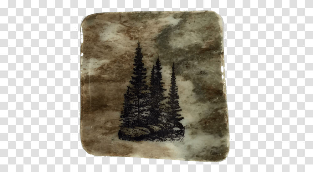 Download Small Group Of Trees Christmas Tree, Rug, Painting, Art Transparent Png