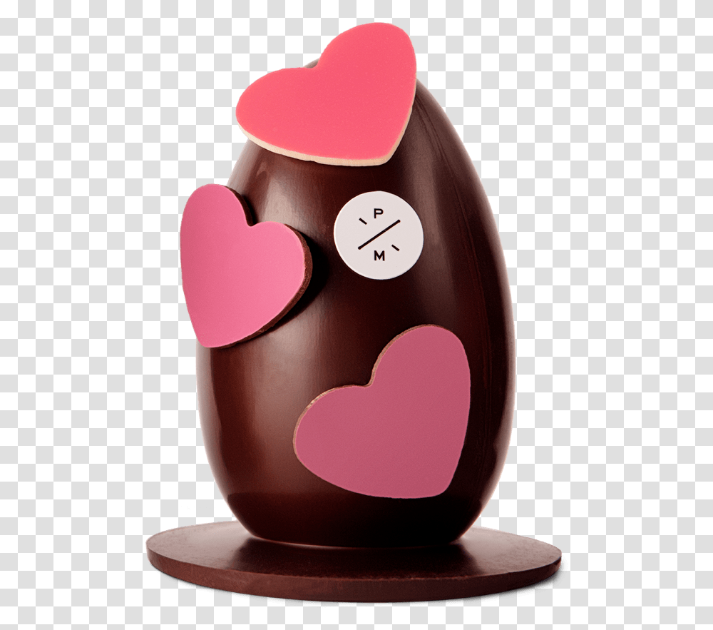 Download Small Lovely Heart Egg Dark Chocolate Heart Heart, Sweets, Food, Dessert, Hat Transparent Png