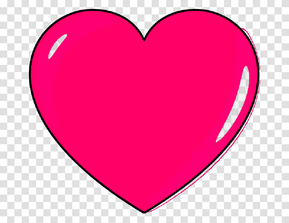 Download Small Outline Cartoon Heart Heart Clip Art, Pillow, Cushion Transparent Png