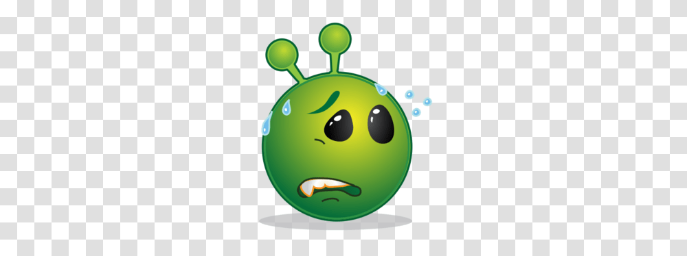 Download Smiley Alien Clipart Smiley Emoticon Clip Art Smiley, Ball, Bowling, Plant, Sport Transparent Png