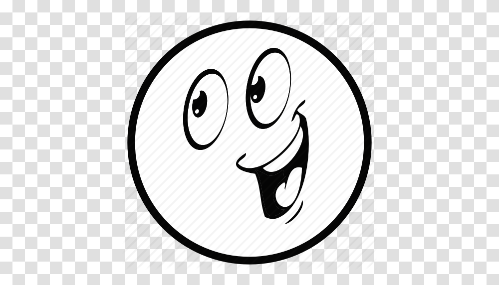 Download Smileys Emoji In Black And White Clipart Smiley Emoticon, Label, Alphabet, Number Transparent Png