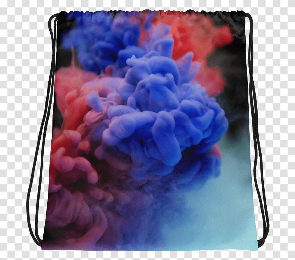 Download Smoke Bomb Drawstring Bag Backgrounds Blue Background Smoke Color, Art, Nature, Outdoors, Rose Transparent Png