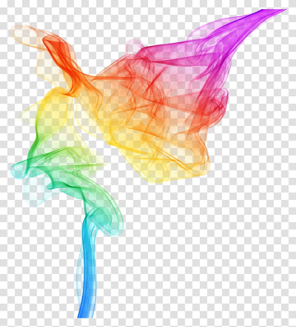 Download Smoke Color Gradient Vector 10401149 Transprent Rainbow Smoke, Graphics, Art, Leaf, Plant Transparent Png