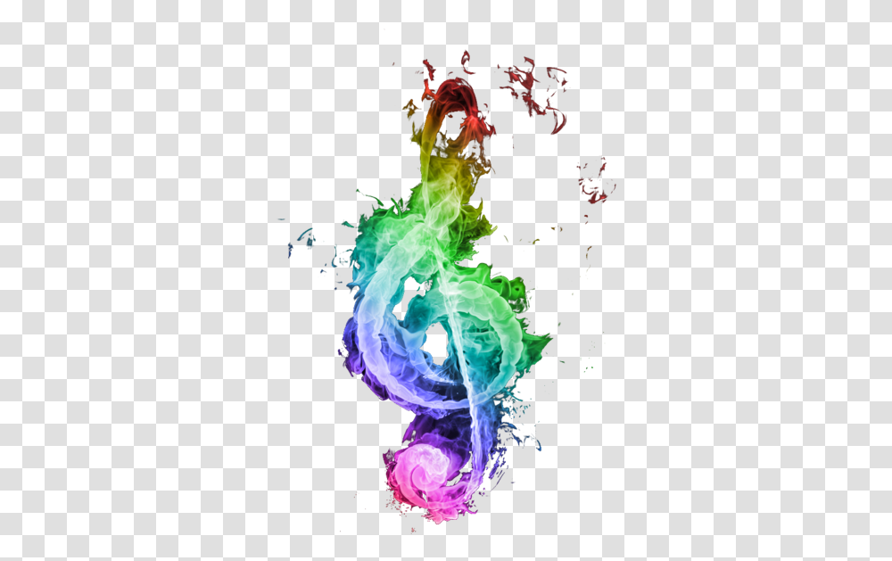 Download Smokey Music Note Green Musique Clear Background, Graphics, Art Transparent Png