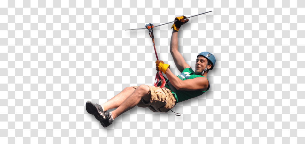 Download Smoky Mountain Ziplines Zipline Zip Line No Background, Person, Acrobatic, Helmet, Clothing Transparent Png
