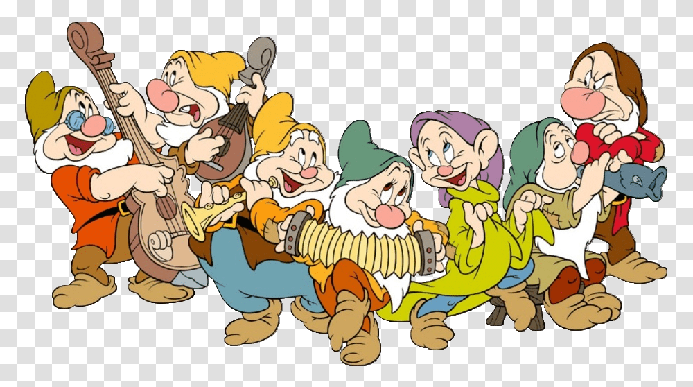 Download Snow White And The Seven Dwarfs Free Download Snow White And The Seven Dwarfs Dwarfs, Comics, Book, Jury, Family Transparent Png