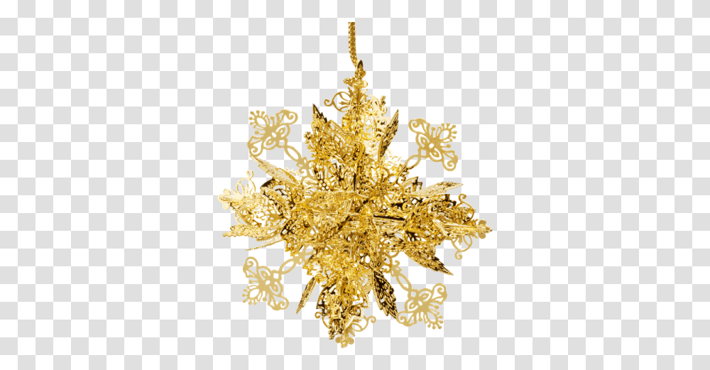 Download Snowflake Gold Plated Chandelier Full Size, Lamp, Accessories, Accessory, Jewelry Transparent Png