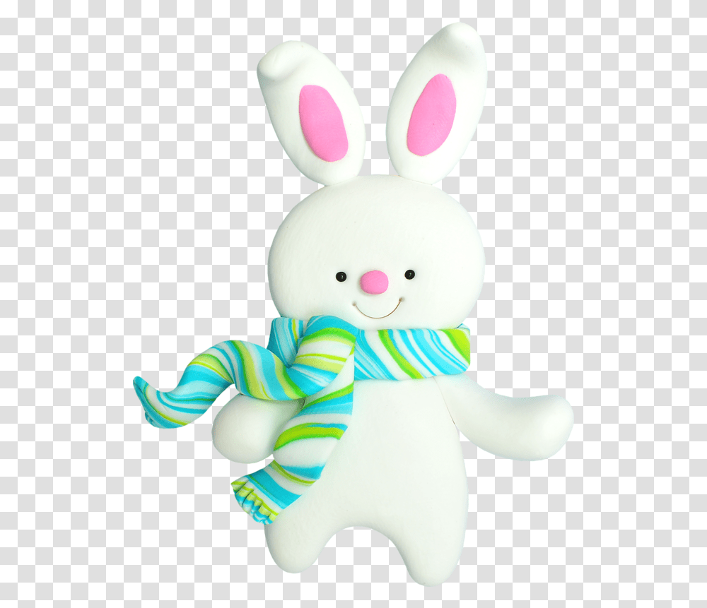 Download Snowman Rabbit Claus Christmas Santa Easter Bunny Porcelana En Frio, Toy, Doll, Figurine, Plush Transparent Png