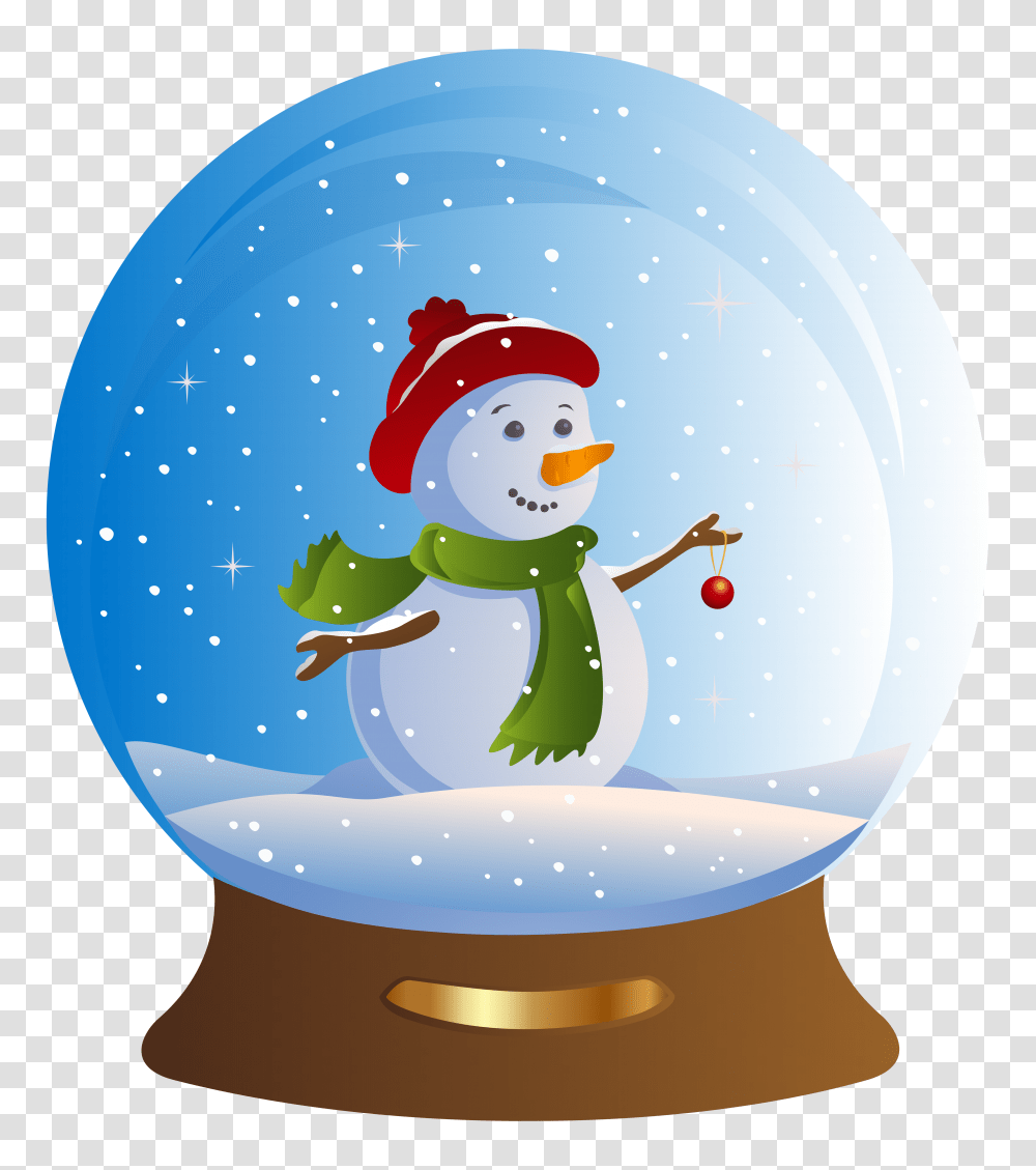 Download Snowman Snowglobe Clip Art Image Background Snow Globe Clipart, Nature, Outdoors, Winter Transparent Png