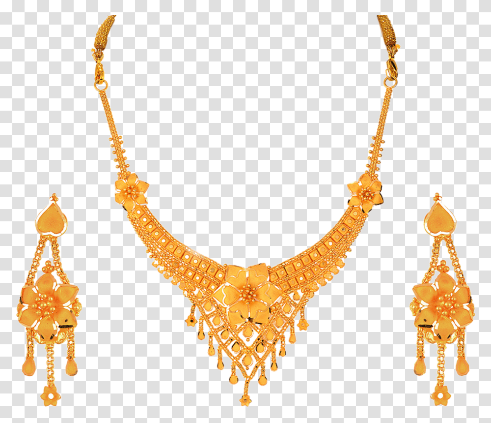 Download Sober Gold Necklace Set Ladies Gold Chain Gold Chain For Ladies, Jewelry, Accessories, Accessory, Chandelier Transparent Png