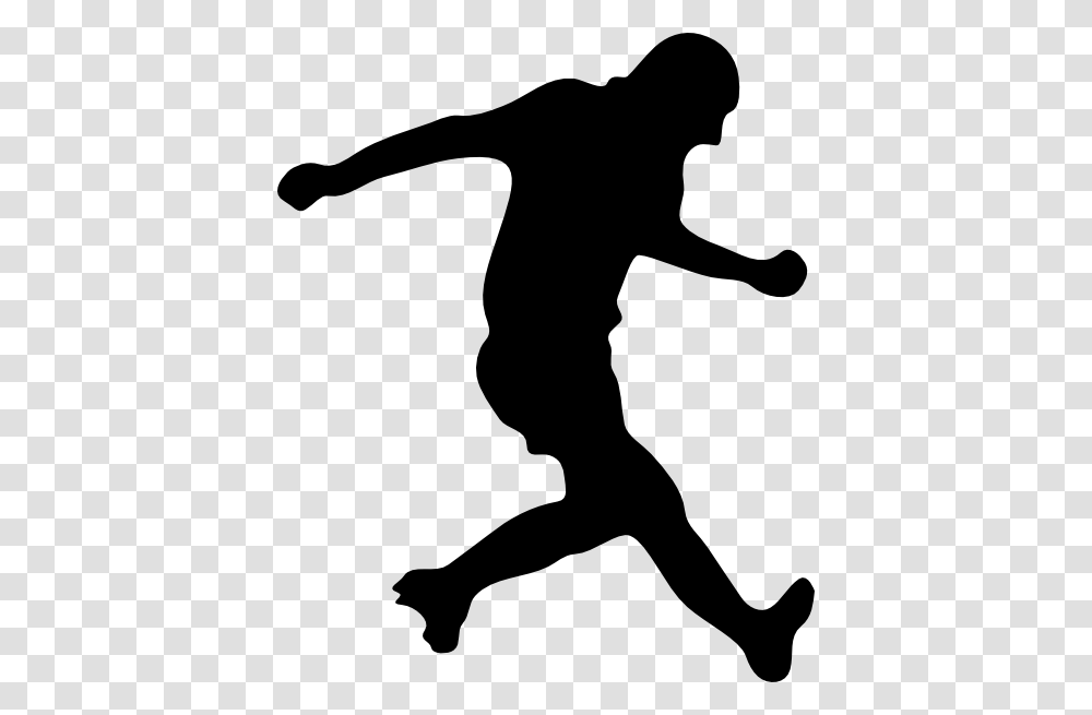 Download Soccer Player Silhouette Clipart, Person, Human, People, Stencil Transparent Png