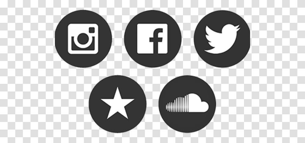 Download Social Media Images Circle Background Social Media Icons, Symbol, Number, Text, Star Symbol Transparent Png