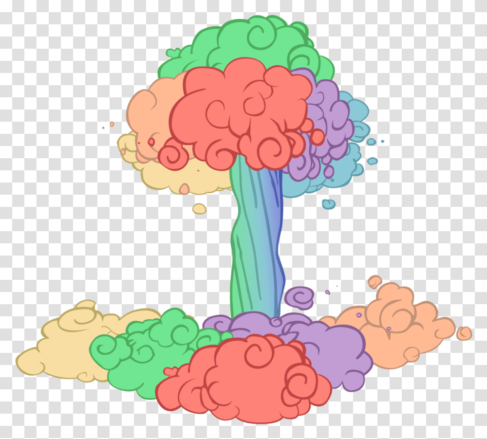 Download Somepony Lesson Zero Mushroom Cloud No Pony Rainbow Mushroom Cloud, Plant, Vegetable, Food, Flower Transparent Png