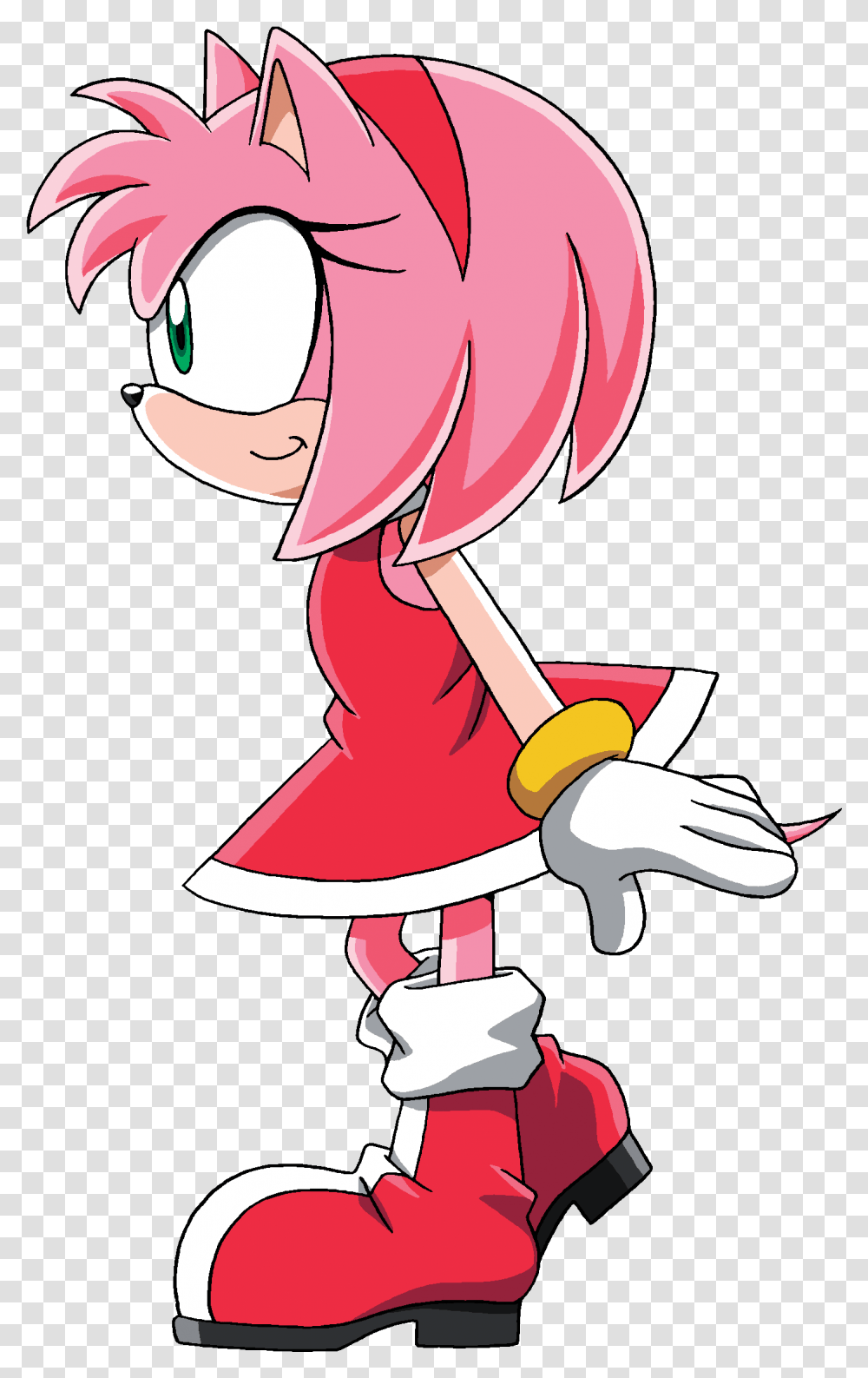 Download Sonic X Glance Left Amy Rose And Knuckles Hd Sonic X Amy Rose, Performer, Graphics, Art Transparent Png