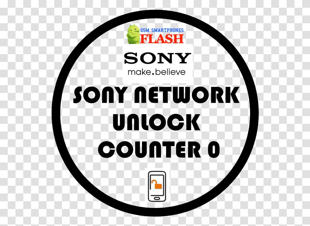 Download Sony Xperia Network Unlock Circle Hd Circle, Text Transparent Png