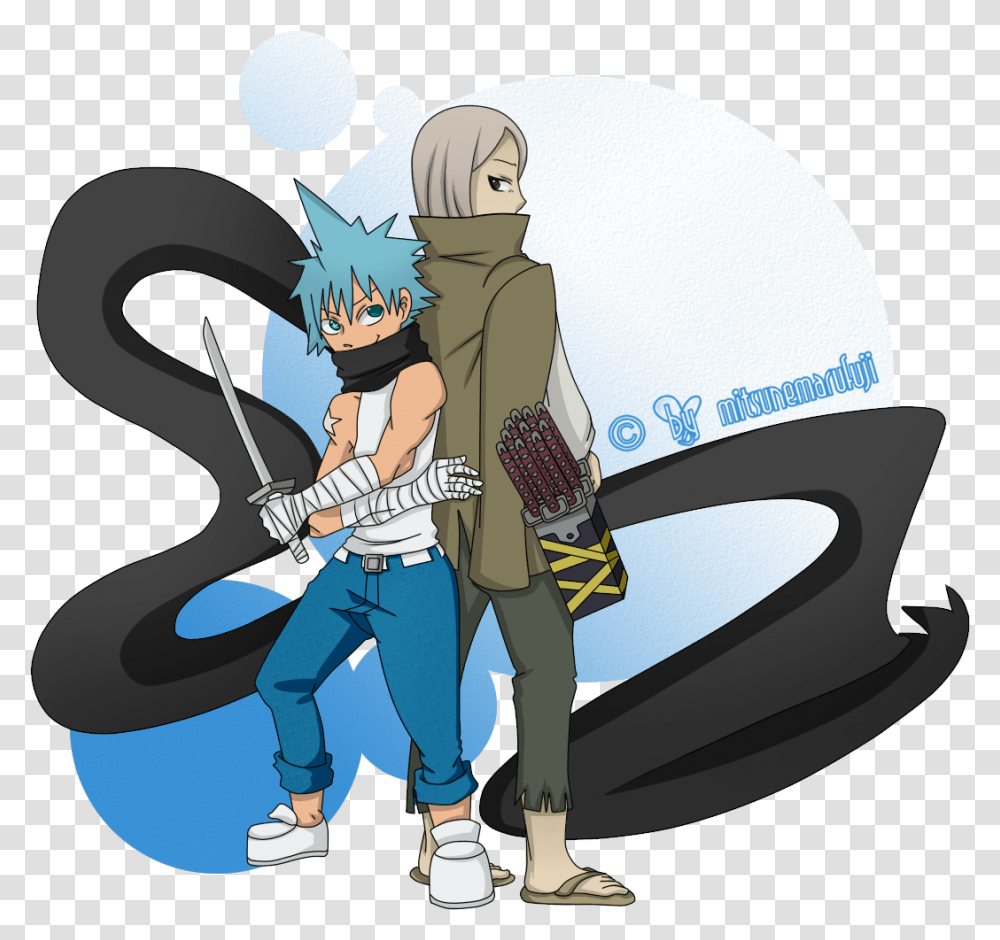 Download Soul Eater Black Cartoon, Comics, Book, Person, Human Transparent Png