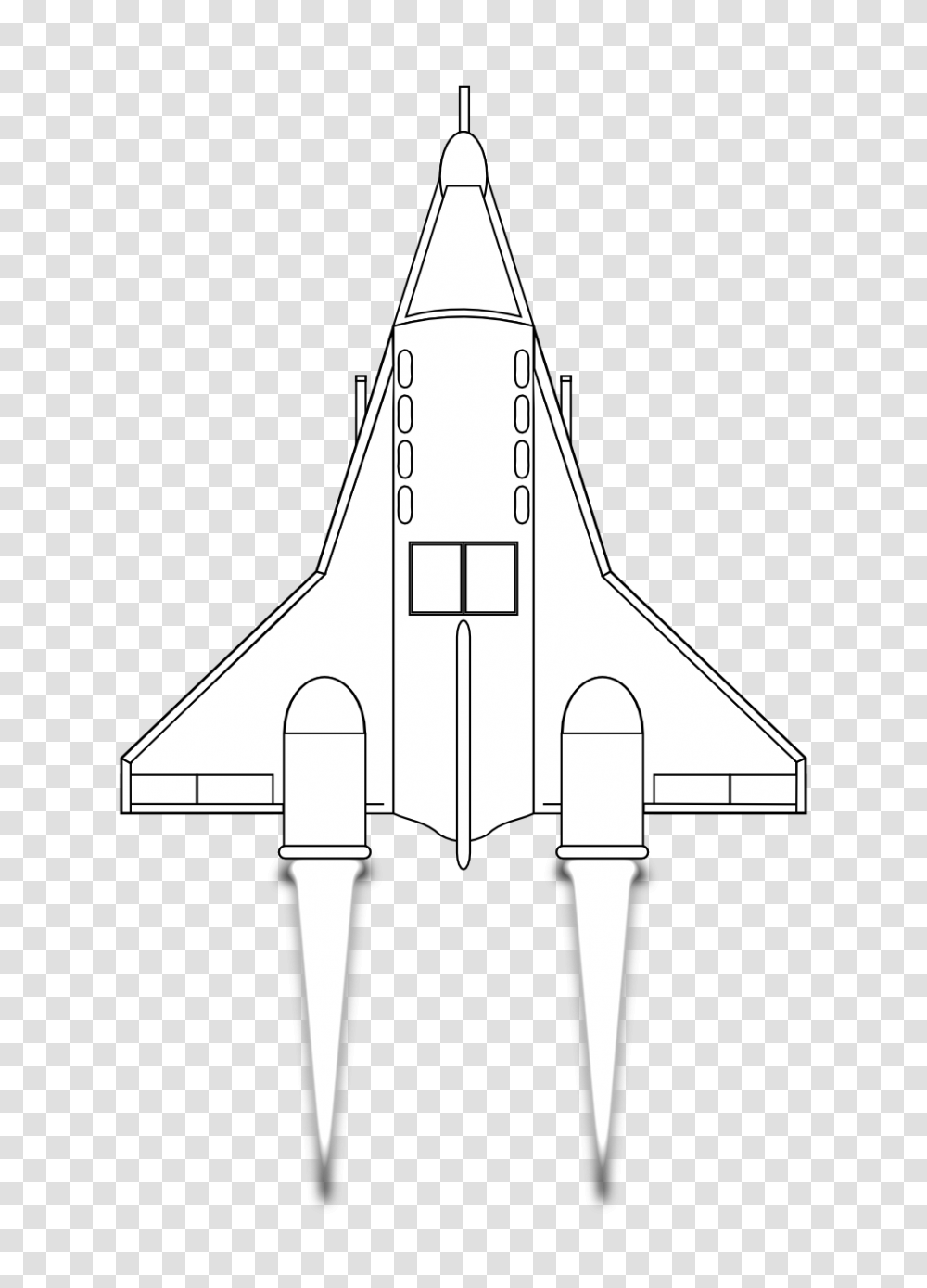 Download Spaceship Clipart Black Background Spaceships In Airplane, Vehicle, Transportation, Aircraft, Jet Transparent Png