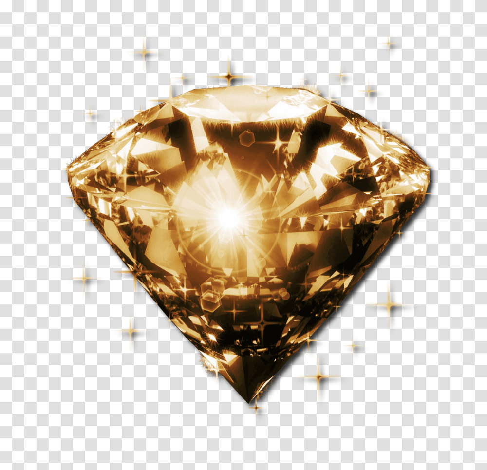 Download Sparkling Diamond Sparkle Glow Rainbow Diamond Gold Glitter Diamond, Flare, Light, Lamp, Crystal Transparent Png