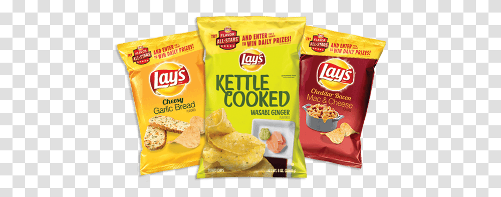 Download Specially Marked Bag Of Lay's All Star Flavors Lays, Food, Bread, Snack, Pancake Transparent Png