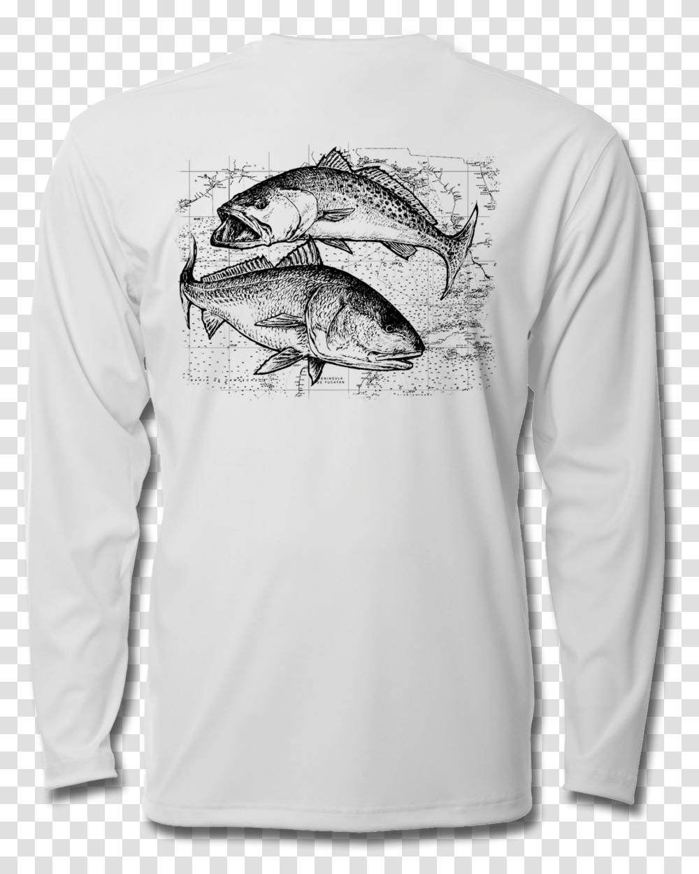 Download Speckled Trout And Redfish Hd Sweatshirt, Sleeve, Clothing, Apparel, Long Sleeve Transparent Png