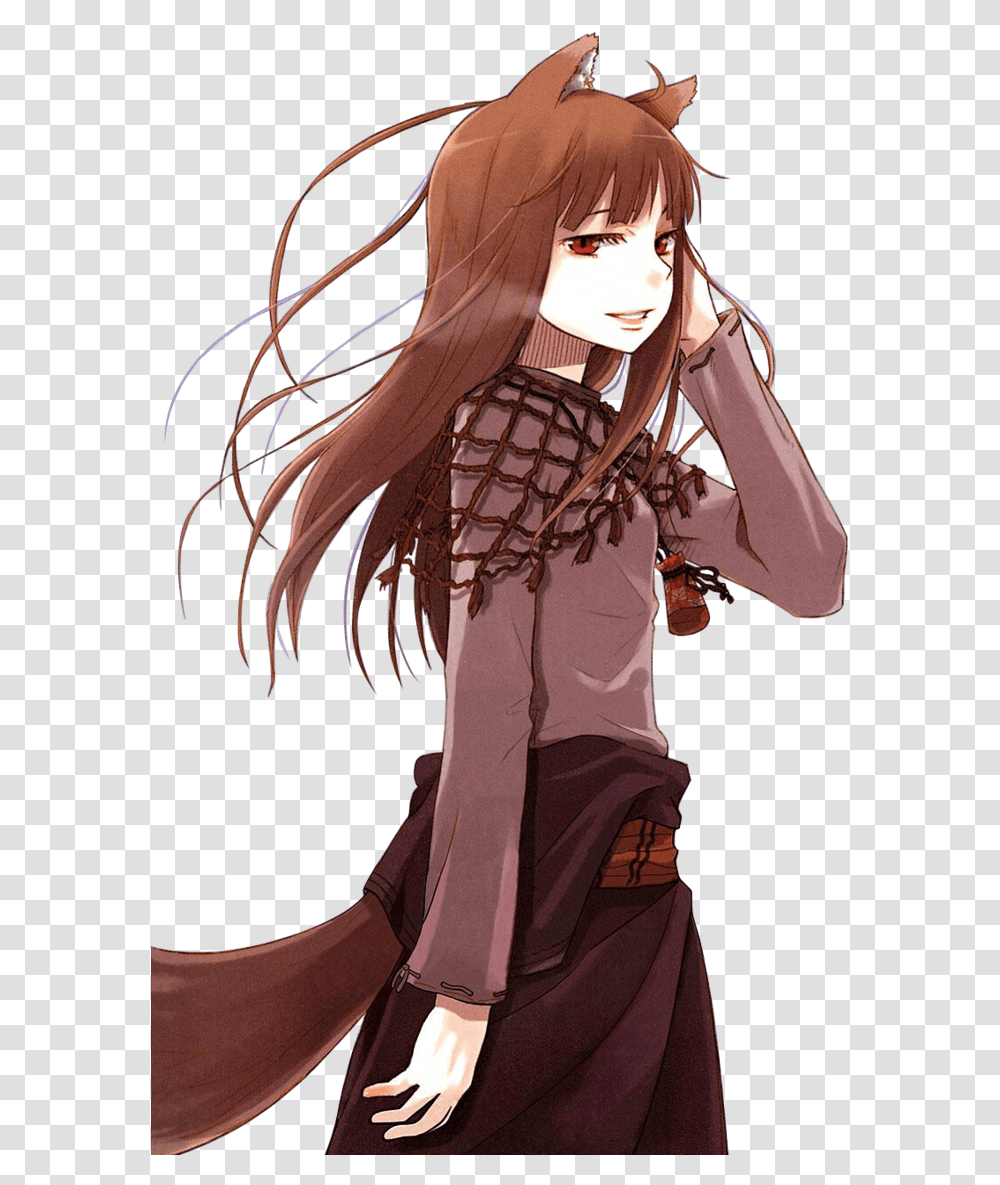 Download Spice And Wolf Free Free Holo The Wise Wolf Light Novel, Comics, Book, Manga, Clothing Transparent Png