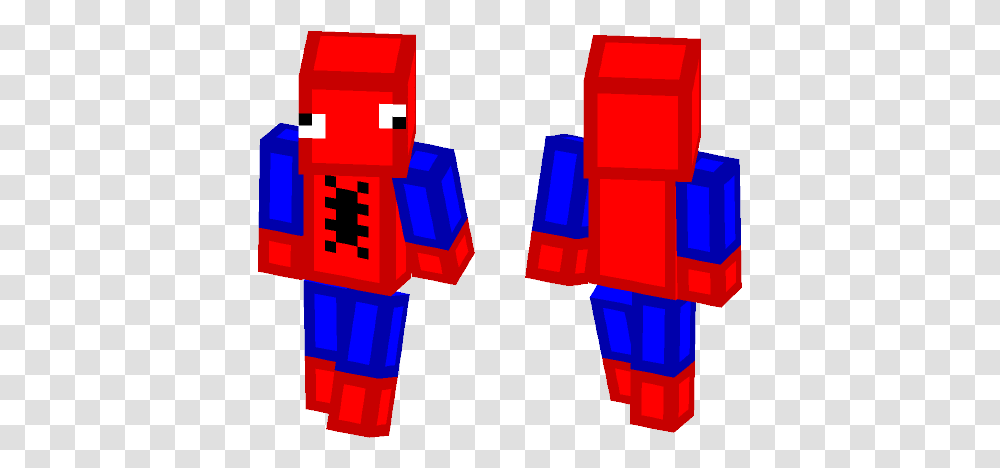 Download Spoderman Minecraft Skin For Electric Blue, Toy, Robot Transparent Png