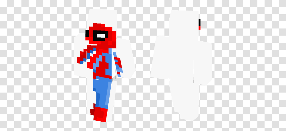 Download Spoderman Minecraft Skin For Fictional Character, Text, Clothing, Apparel, Stencil Transparent Png