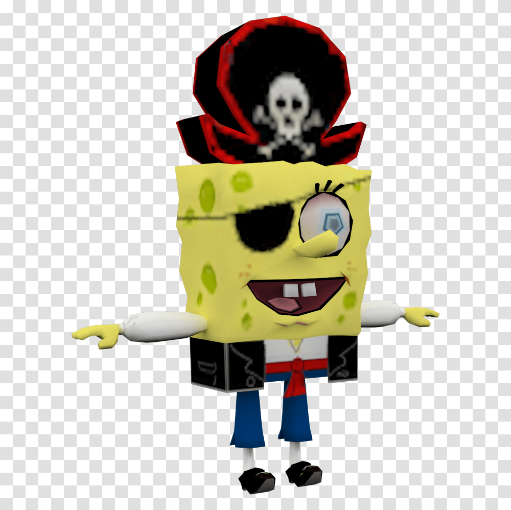 Download Spongebob Pirate Battle For Spongebob Squarepants, Robot, Toy, Elf, Nutcracker Transparent Png