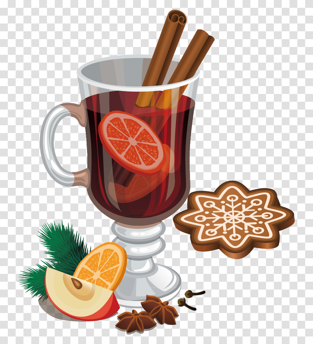 Download Star Anise Free Clipart Vector Graphic Royalty Mulled Wine Images Background, Glass, Goblet, Wine Glass, Alcohol Transparent Png
