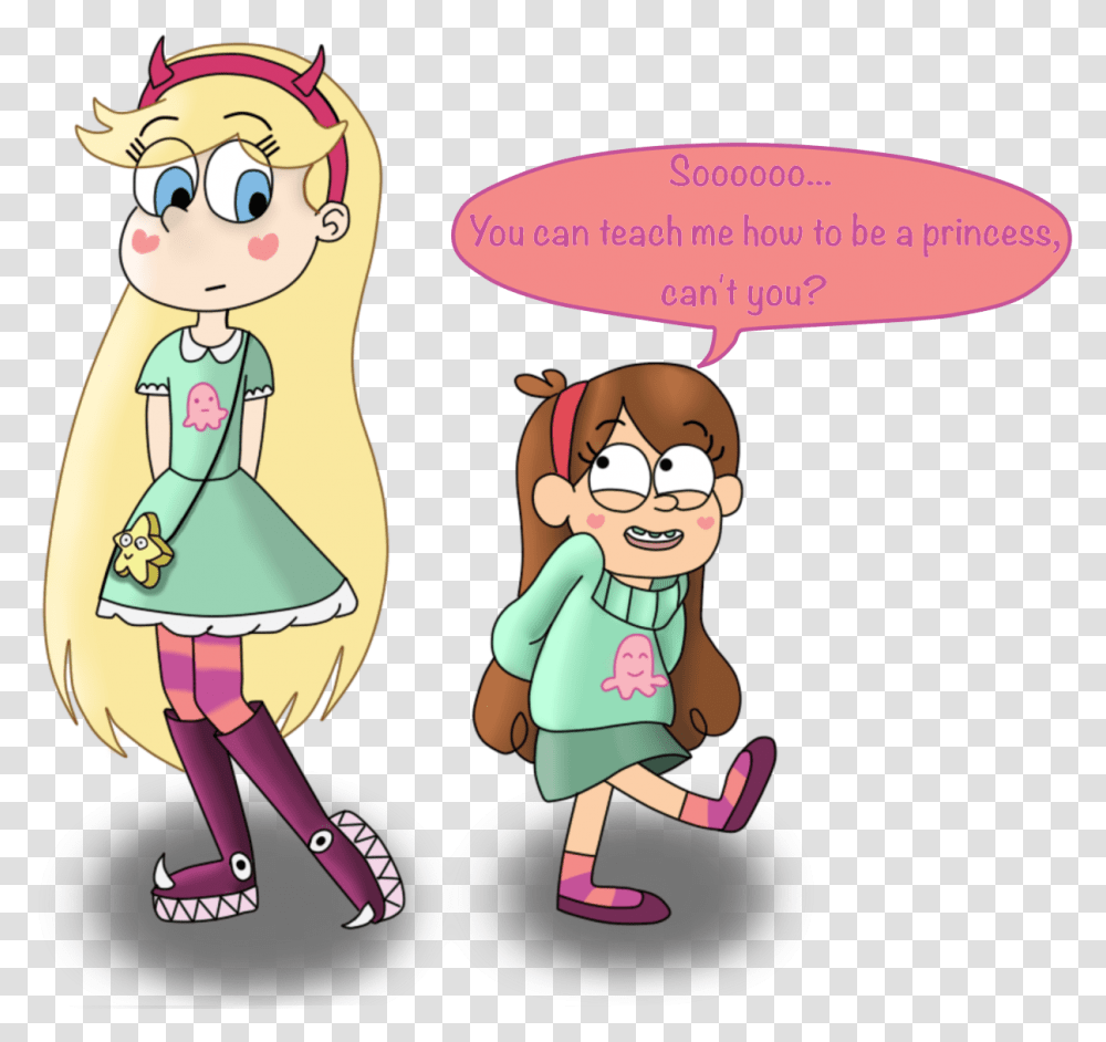 Download Star Butterfly Gravity Falls Image With No Star Butterfly And Mabel, Toy, Frisbee, Comics, Book Transparent Png