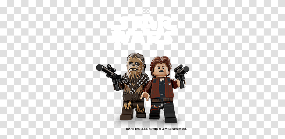 Download Star Descuento Lego Star Wars, Person, Advertisement, Poster, Clothing Transparent Png