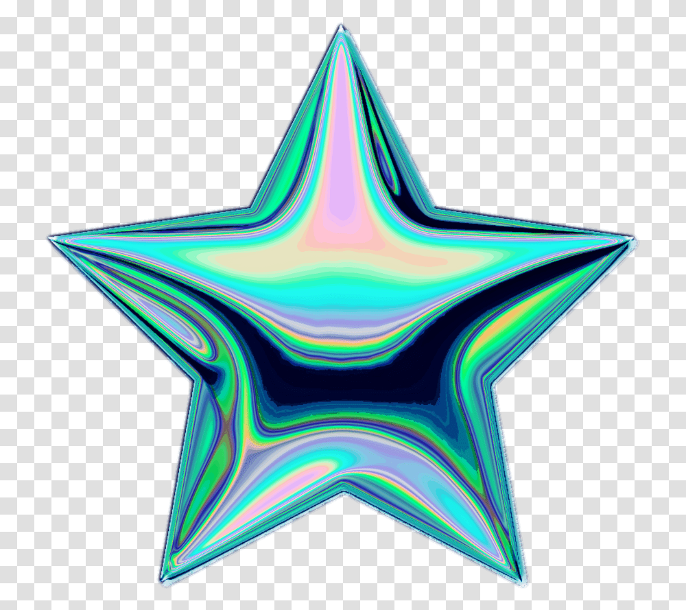 Download Star Holo Holographic Tumblr Vaporwave Aesthetic Vaporwave, Star Symbol, Tent Transparent Png