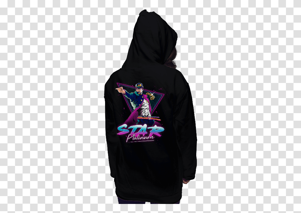 Download Star Platinum Shirt Image With No Background Star Platinum, Clothing, Long Sleeve, Sweatshirt, Sweater Transparent Png