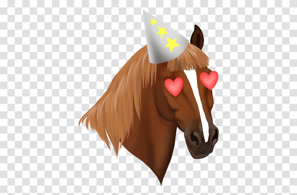 Download Star Stable Christmas Stickers Starstable Emoji, Clothing, Apparel, Party Hat, Person Transparent Png