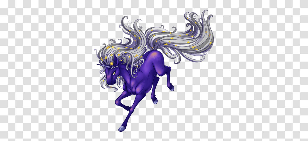 Download Star Unicorn Night Unicorn Image Yugioh Hazy Flame Custom Cards, Dragon, Horse, Mammal, Animal Transparent Png